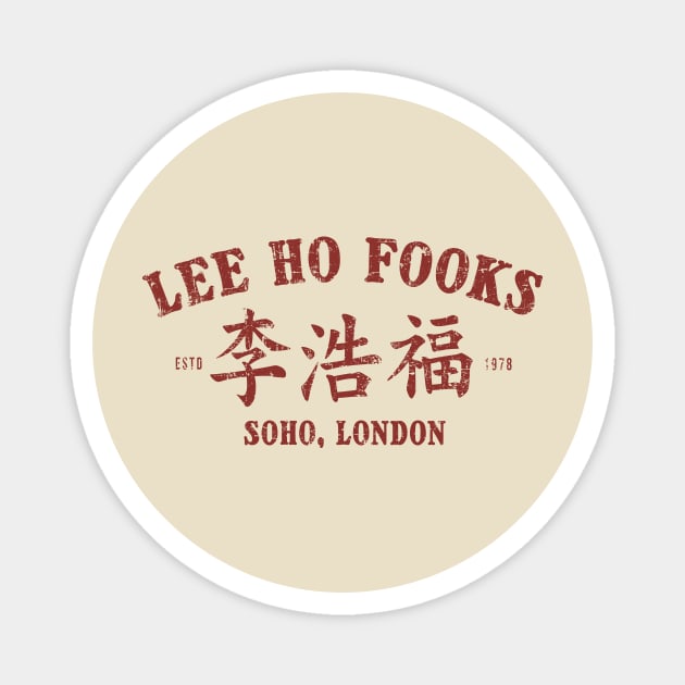 Lee Ho Fooks Resto Vintage Magnet by sanantaretro